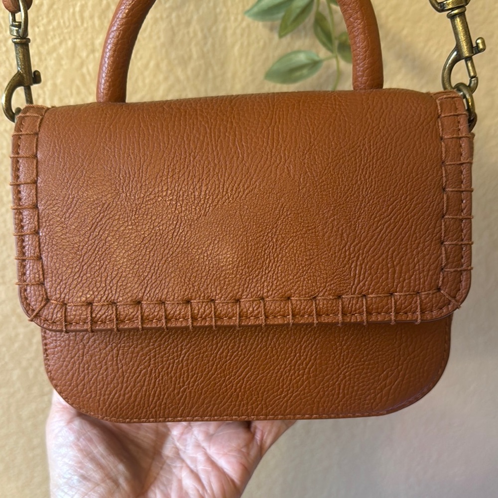 Universal Thread Brown Mini Bag With Structured D… - image 2